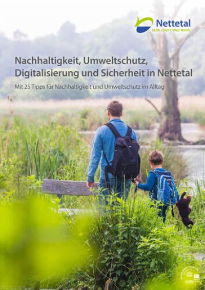 Cover der Broschüre Nachhaltigkeit, Umweltschutz und Digitalisierung