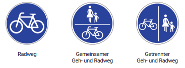 Verkehrszeichen 237, 240 oder 241