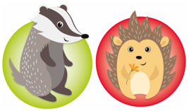 Kita NetteWelt Dachs Igel