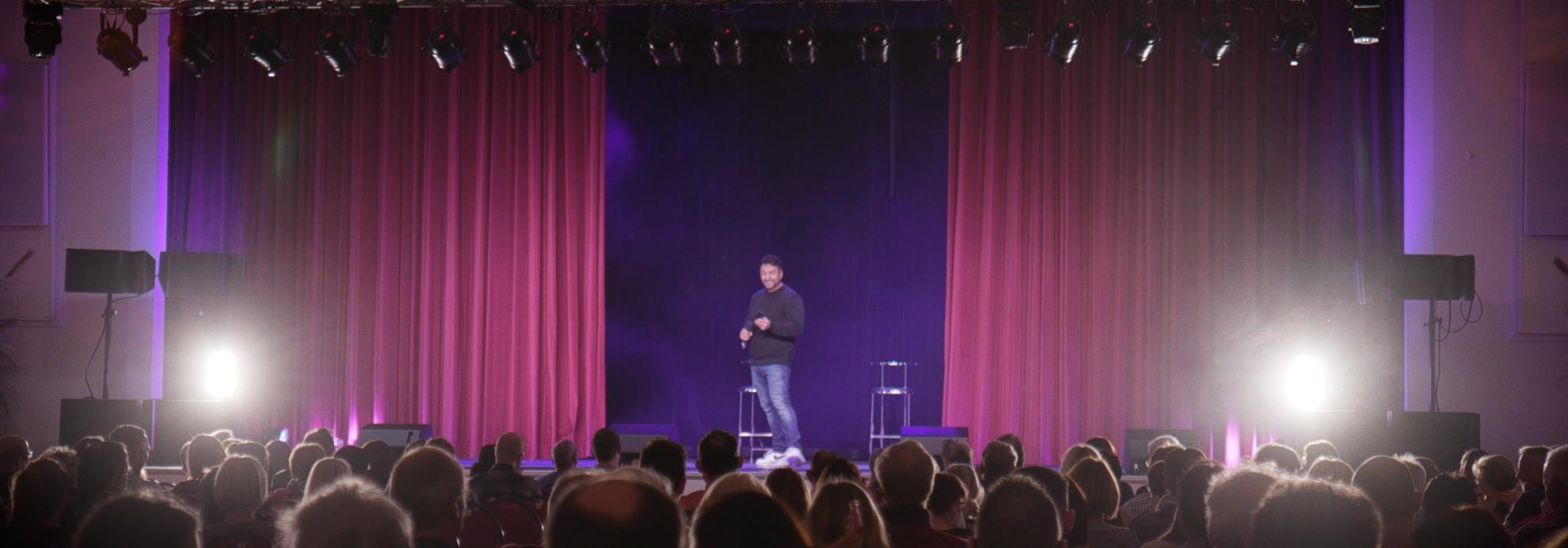 Live Bild vom Auftritt der Comedy Nacht