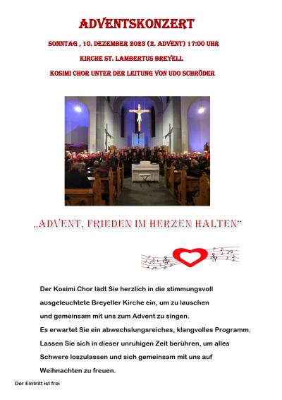 Cosimi Chor Adventskonzert