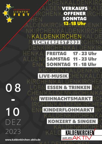 Plakat Lichterfest 2023