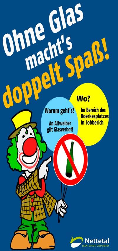 Glasverbot rund um den Doerkesplatz
