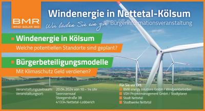 Windenergie in Nettetal-Kölsum - Bürgerinformationsveranstaltung