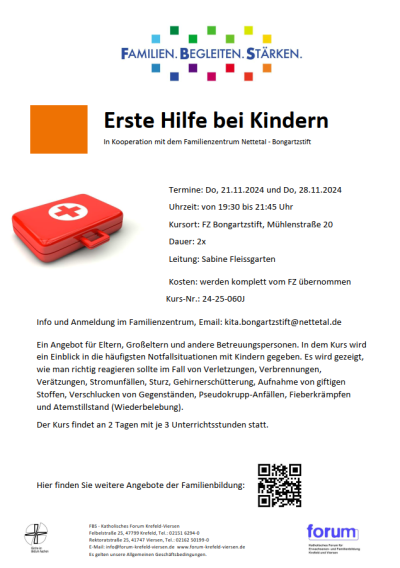 Erste Hilfe bei Kindern