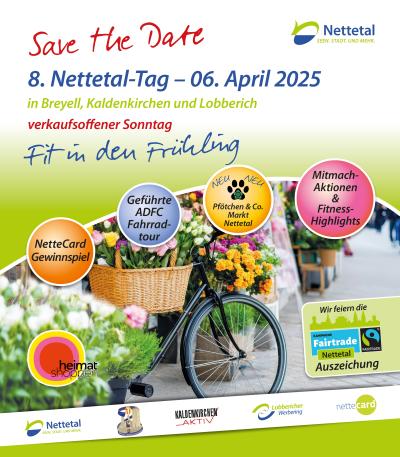 8. Nettetal-Tag am 6. April 2025 – Fit in den Frühling!