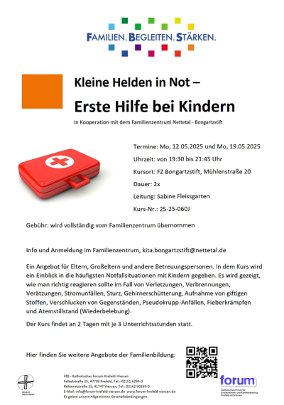 Kleine Helden in Not: Erste Hilfe bei Kindern