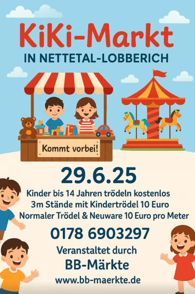 Frühkirmes und Kindertrödel auf dem Brockerhof in Lobberich