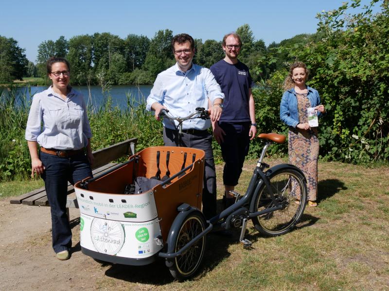 Bürgermeister Küsters E-Lastenrad LEADER Lei.La