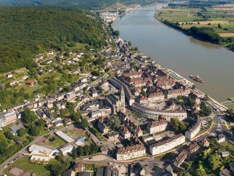 Caudebec-en-Caux (Rives-en-Seine) aus der Luft