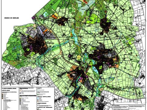 Foto des Flächennutzungsplanes Nettetal