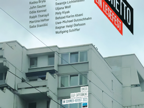 Veranstaltungen Plakat Lesung Weltliteratur im Ghetto