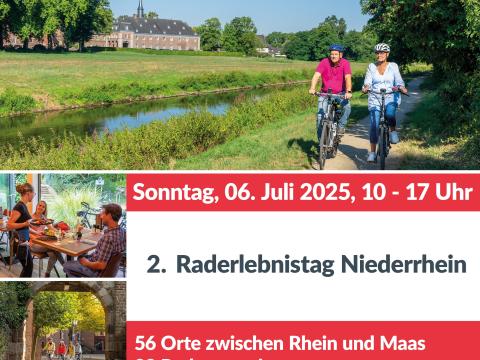 2. Raderlebnistag Niederrhein am 6. Juli